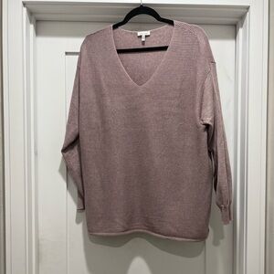 Ella Moss Pink V-Neck Sweater